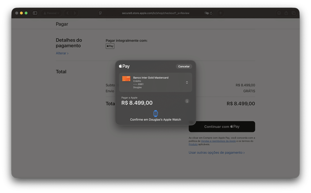 Apple Pay en la Apple Store Online