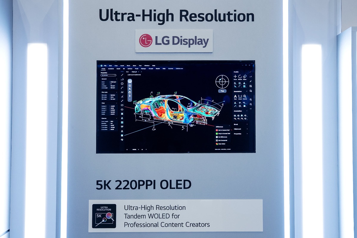 El nuevo OLED de LG Display alcanza los 720 Hz y estrena el OLED tándem de tercera generación