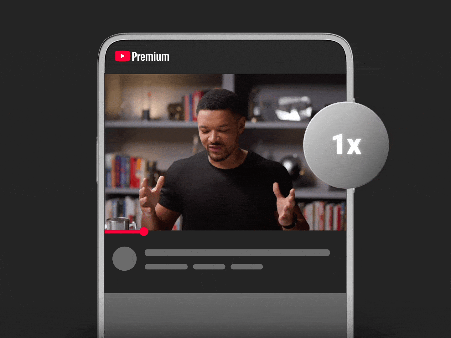 Velocidad automática en podcasts en YouTube Premium