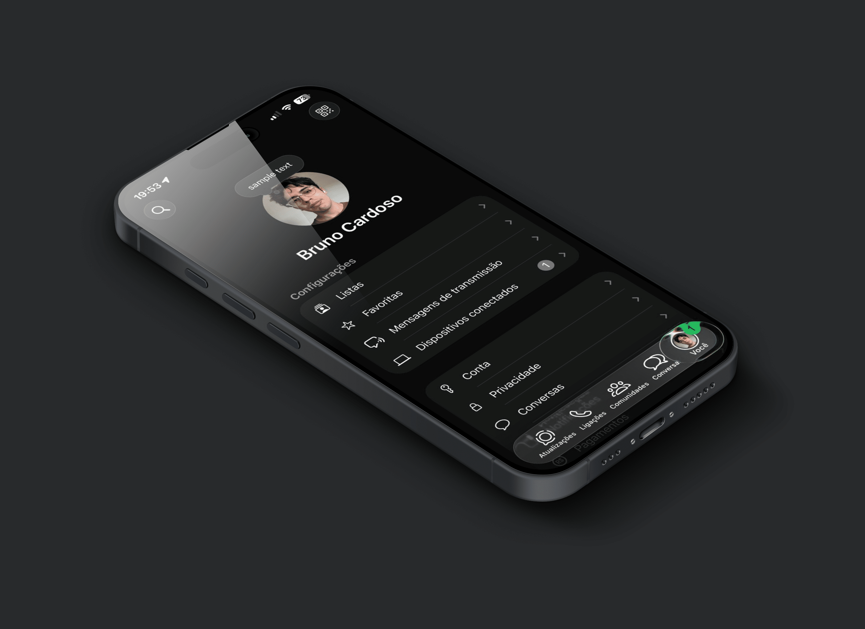 WhatsApp con Vidrio Líquido