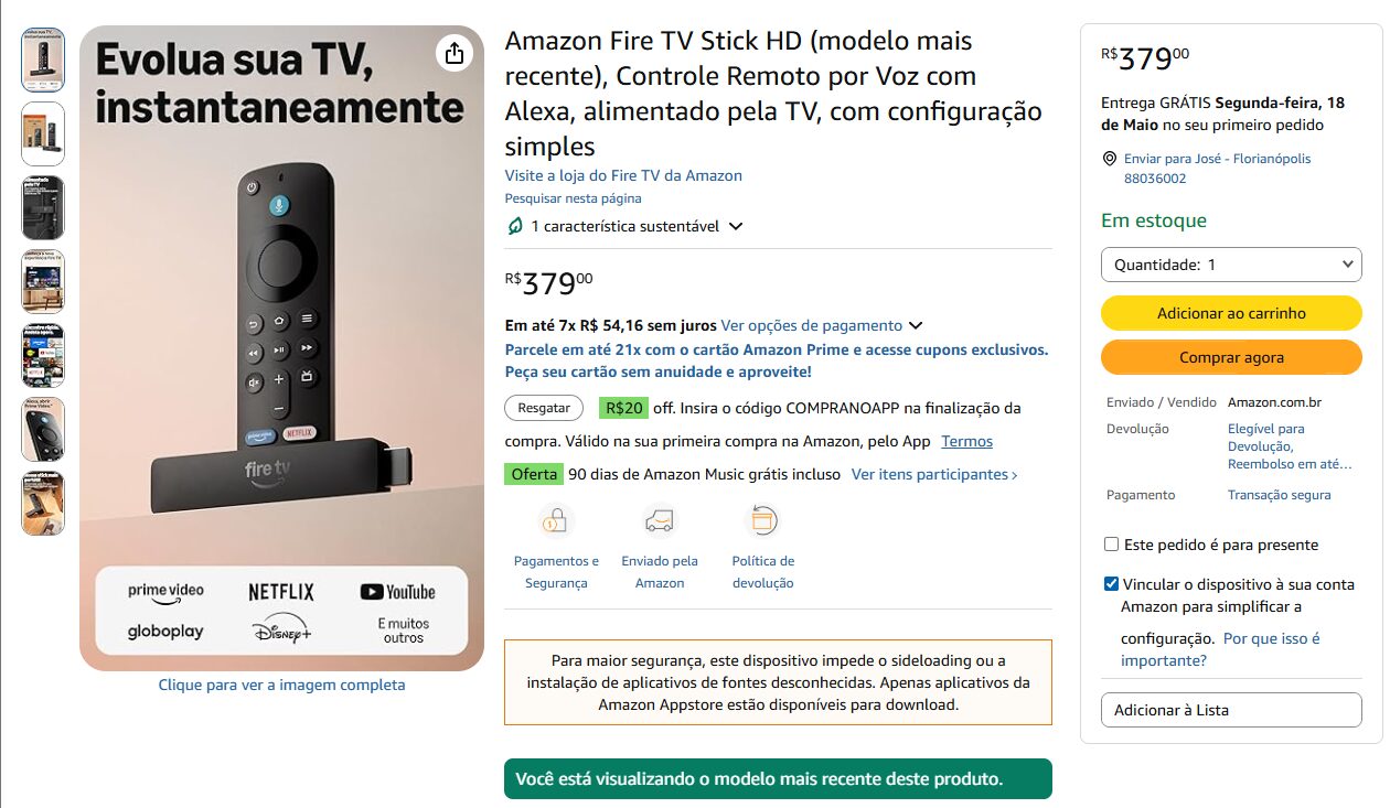 Amazon lanza el nuevo Fire Stick HD: más pequeño, más rápido y no necesita estar enchufado