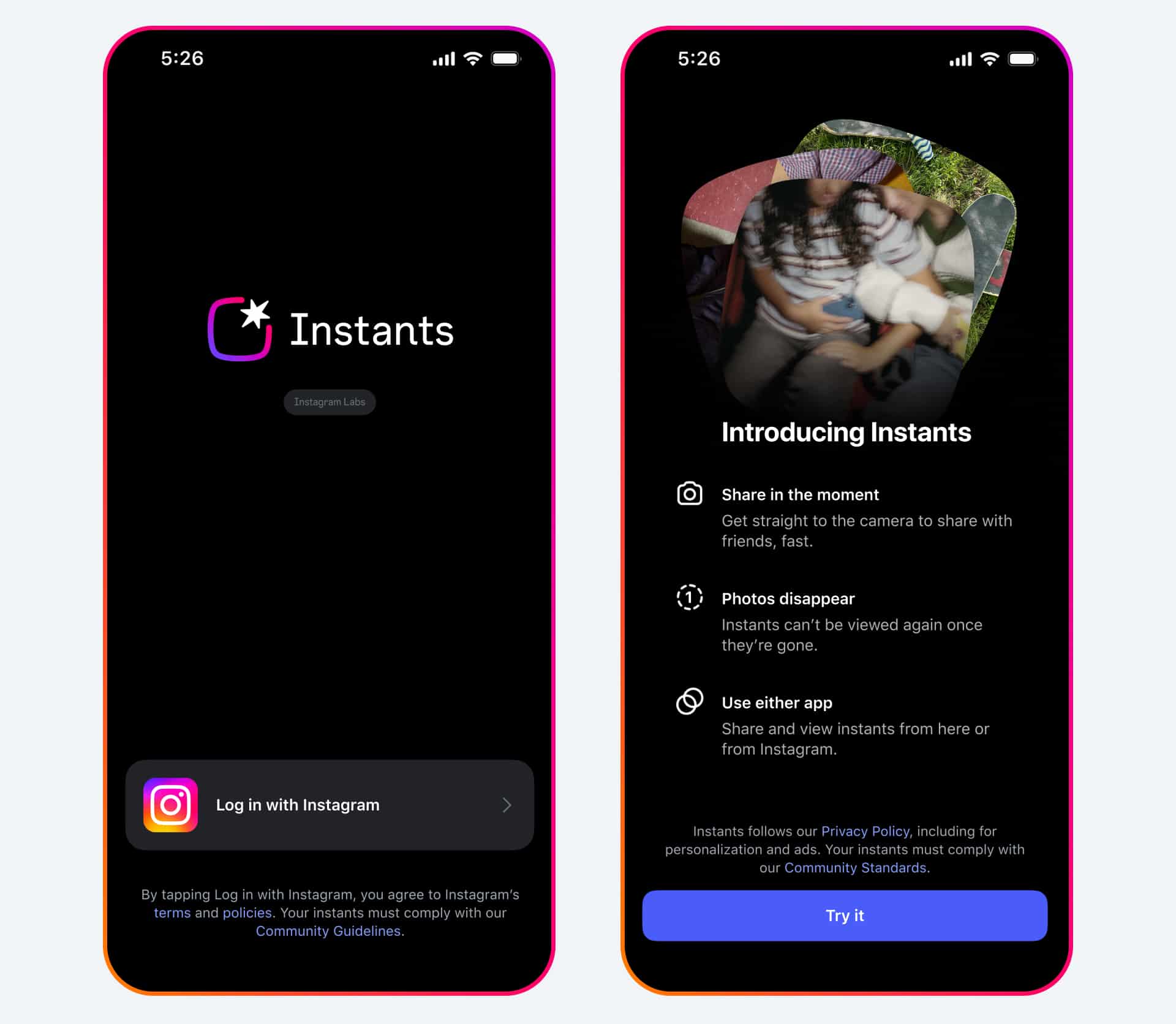 Instantáneas de Instagram