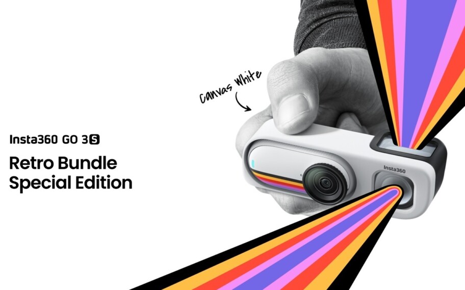 Insta360 GO 3S Retro presenta una pantalla integrada en un estuche adjunto