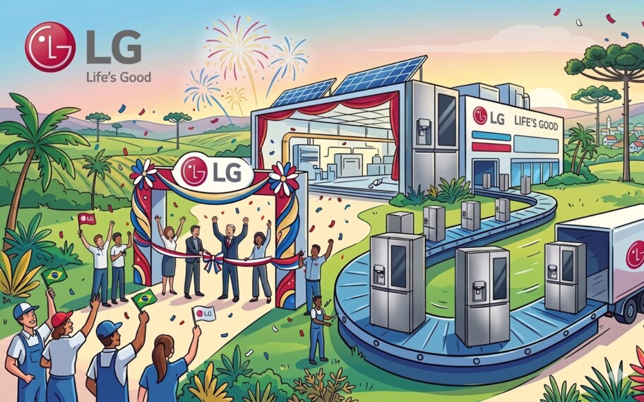 LG programa apertura de nueva fábrica de refrigeradores en Brasil para julio