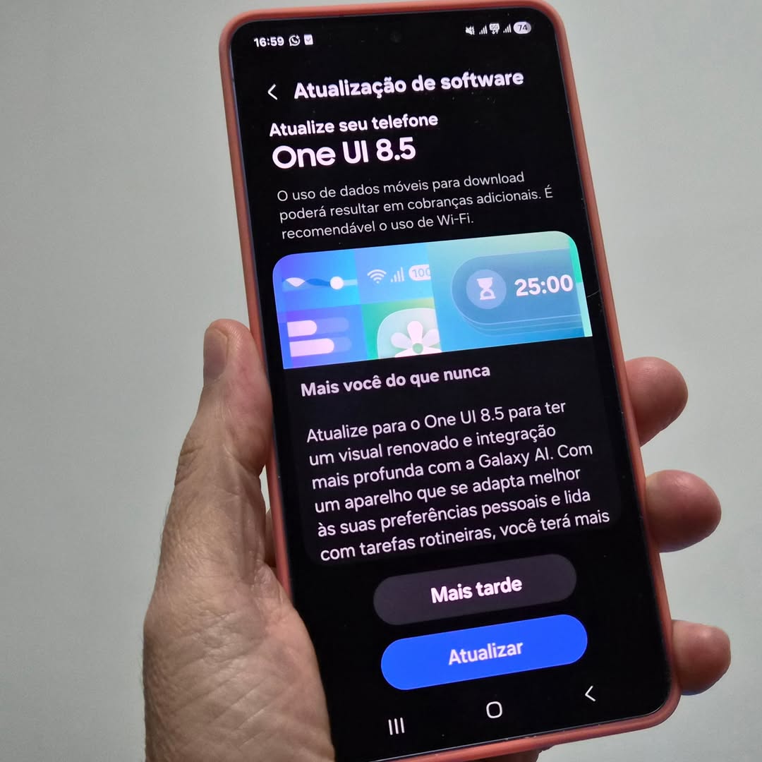 OneUI 8.5 llega para la línea Samsung Galaxy S25 en Brasil; ver noticias