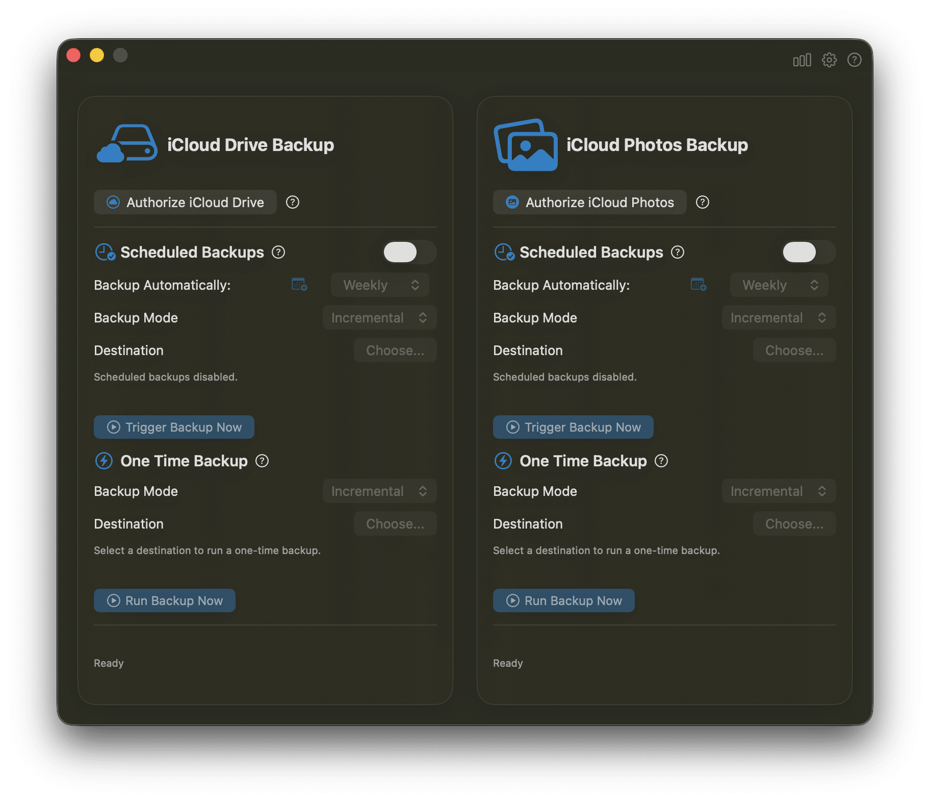 Copia de seguridad en macOS
