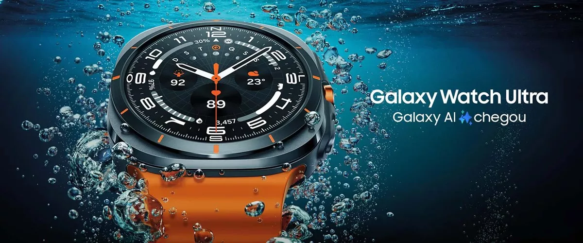 imagen ilustrativa en agua smartwatch samsung galaxy watch ultra