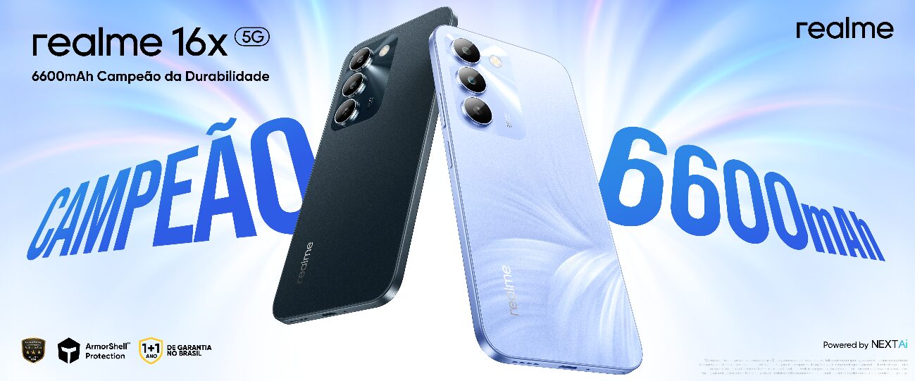Realme anuncia el lanzamiento del celular Realme 16x 5G en Brasil