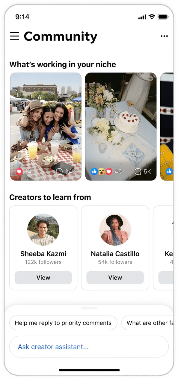 Estudio de creadores de Facebook