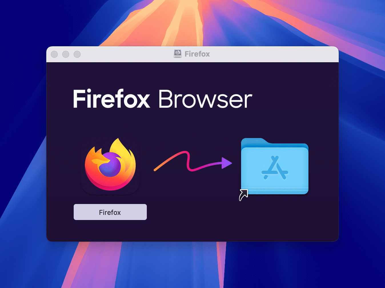Instalador de Firefox para macOS
