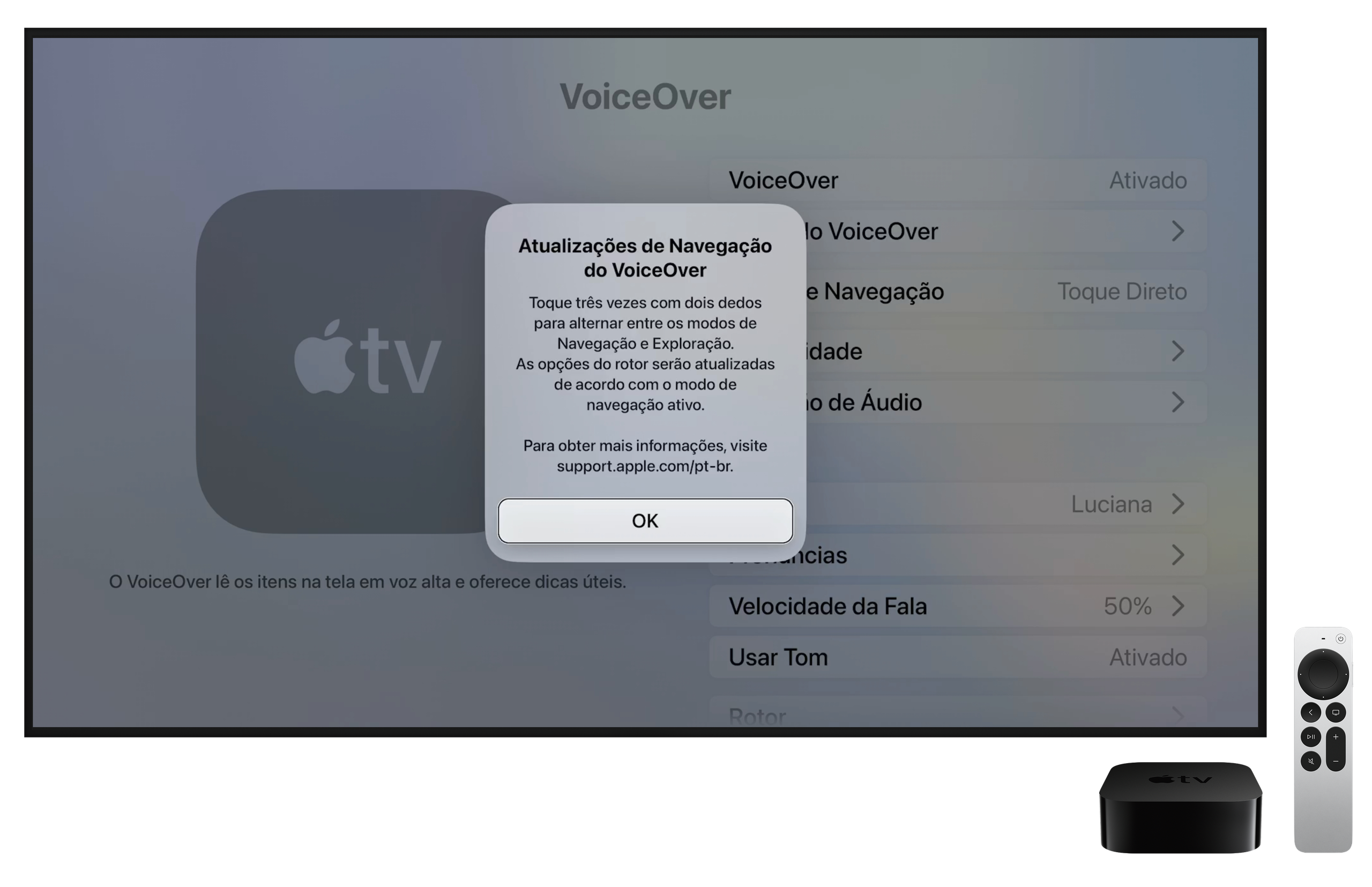 Voz en off en Apple TV