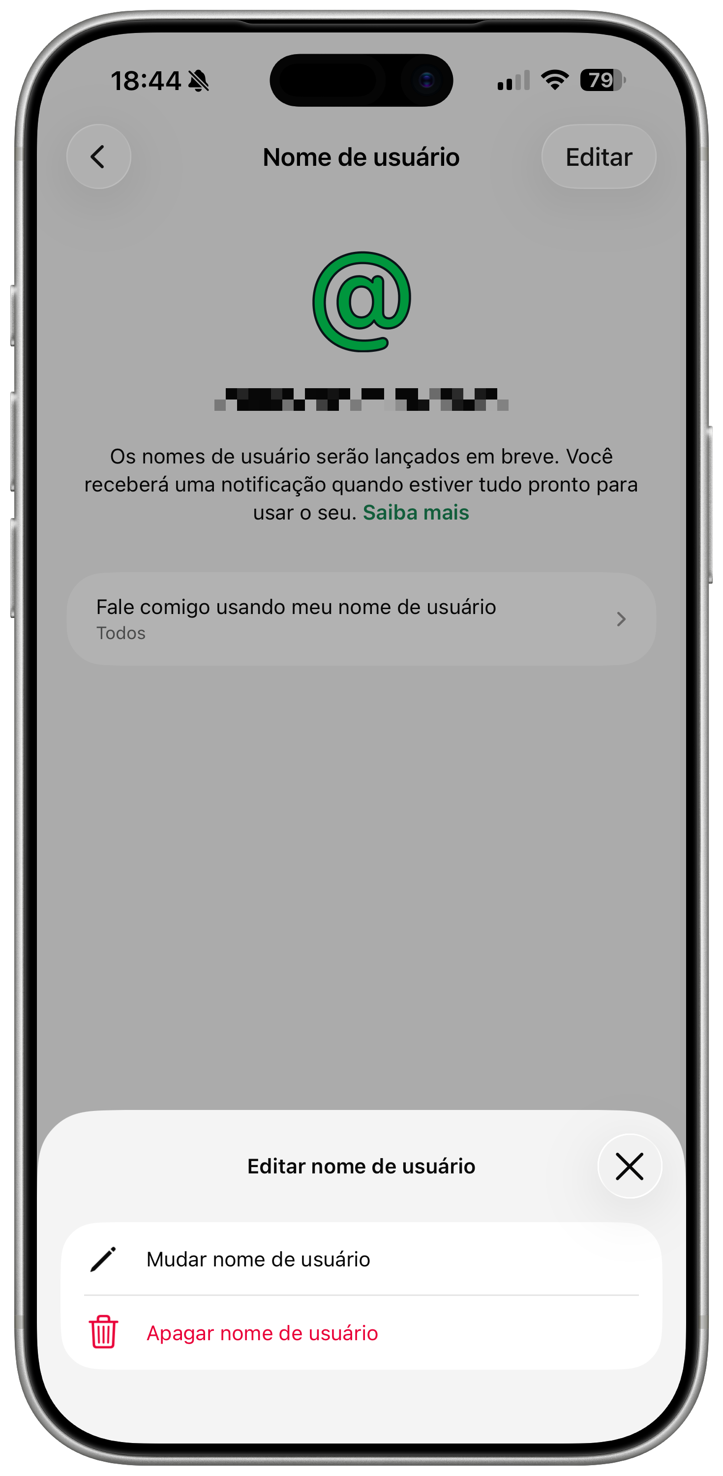 Editar nombre de usuario en WhatsApp