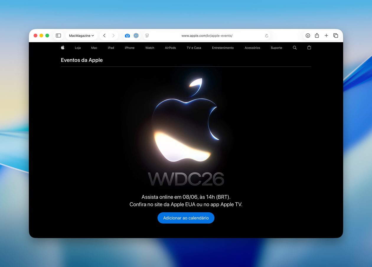 Página de eventos de Apple