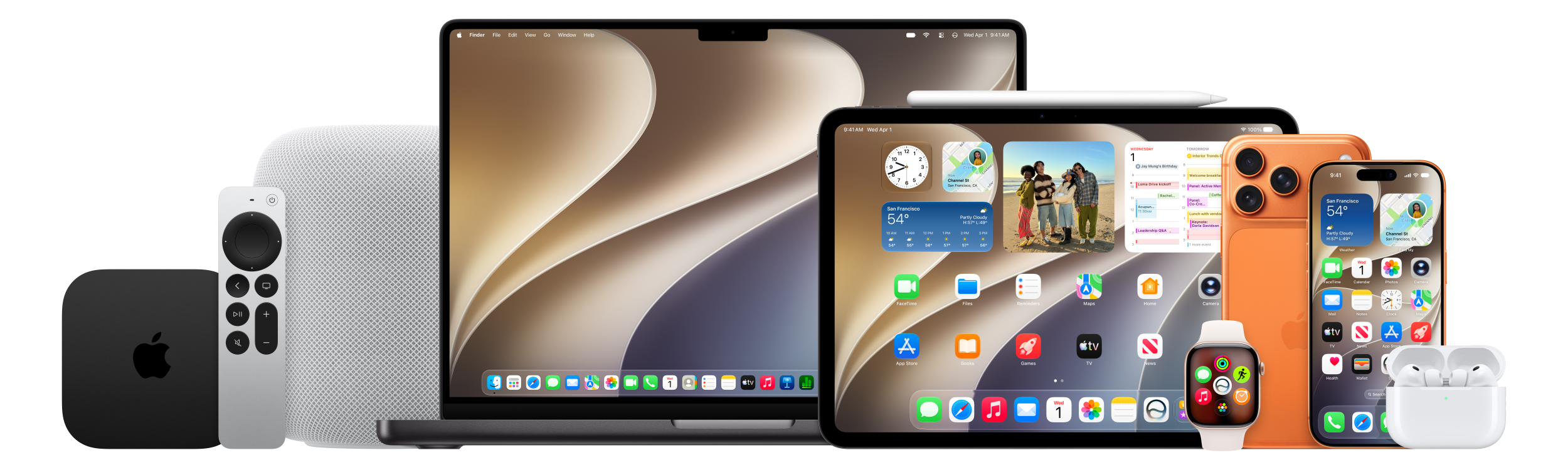 Dispositivos Apple que ejecutan versiones beta de 27 sistemas