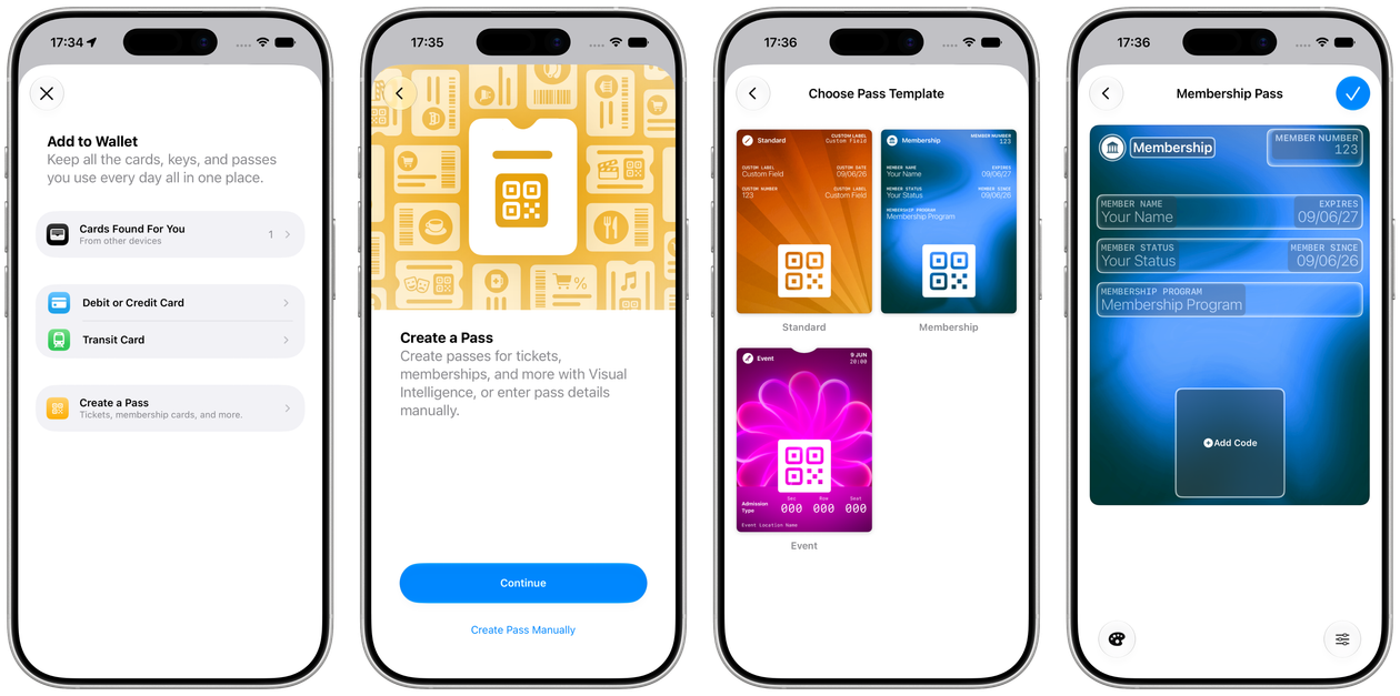 Crear una tarjeta de fidelidad en la aplicación Wallet en iOS 27