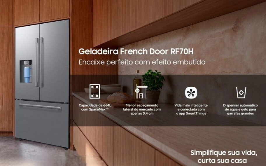 Samsung lanza el frigorífico French Door RF70H con inteligencia artificial