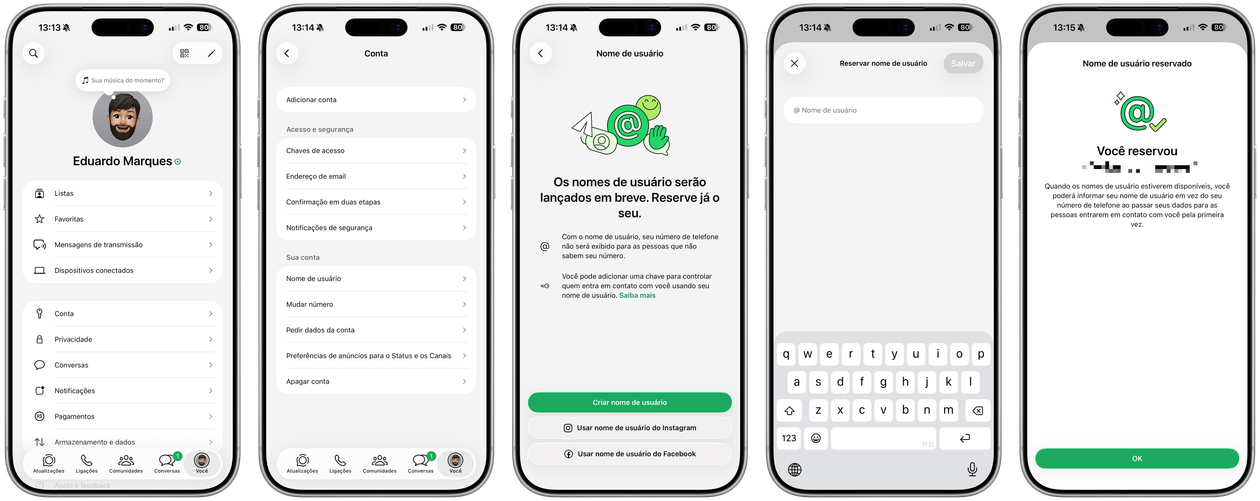 nombre de usuario whatsapp