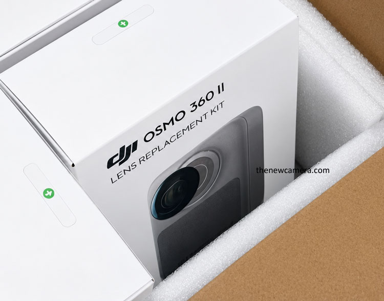 La cámara DJI OSMO 360 II debería admitir el reemplazo de lentes