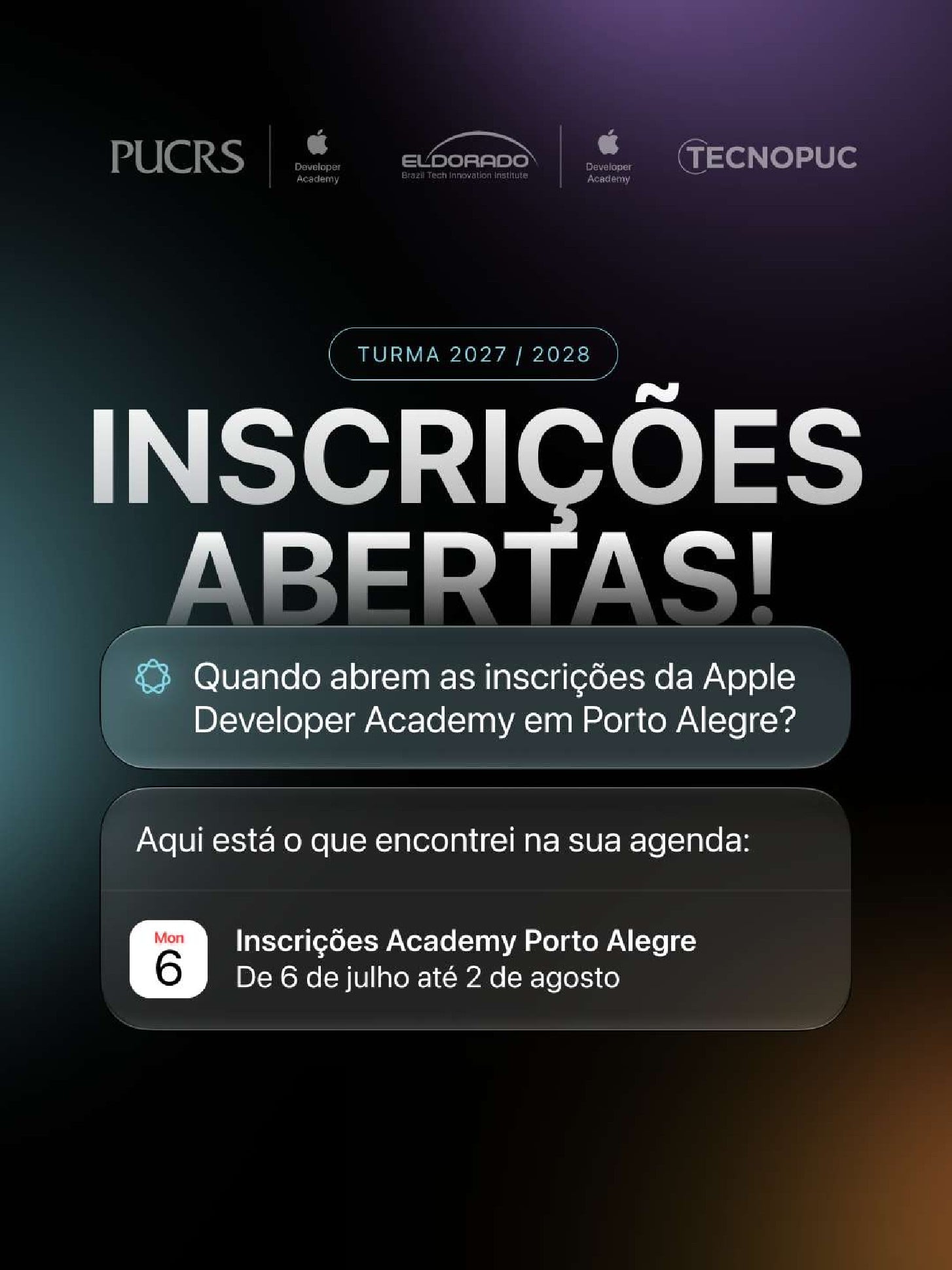 Inscripciones abiertas para Apple Developer Academy y Porto Alegre