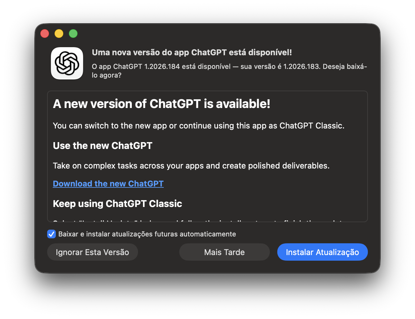 ChatGPT Clásico