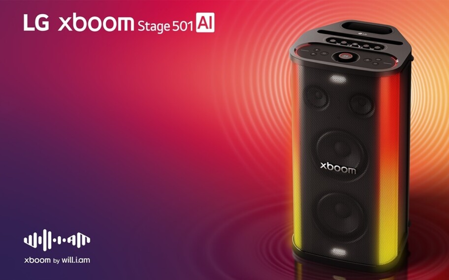 LG lanza el altavoz LG xboom Stage 501: potencia, diseño, tecnología de punta y batería de 25 horas de duración