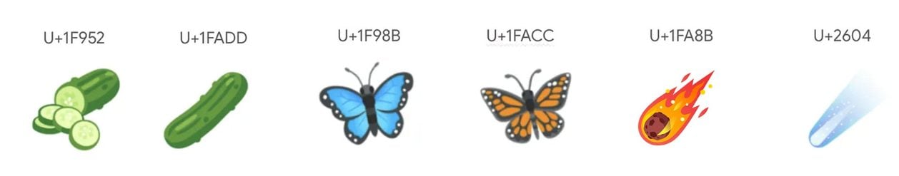 Nueve nuevos emojis