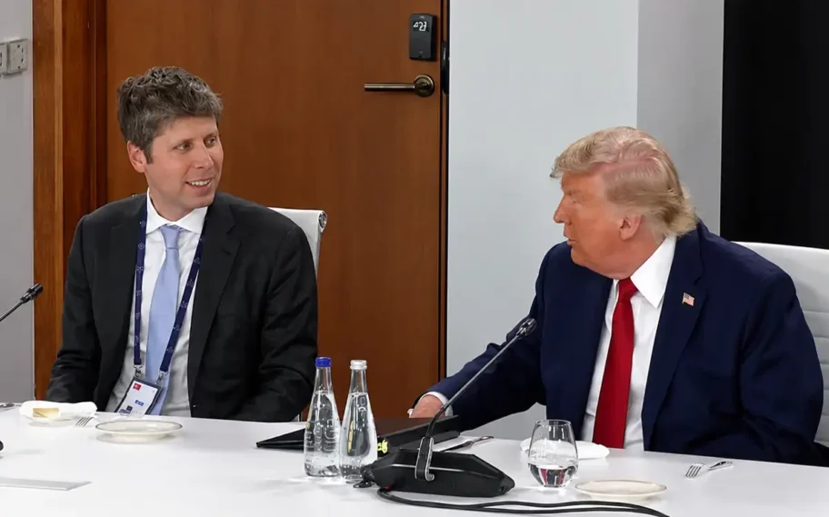 Sam Altman y Donald Trump OpenAI EE. UU. EE. UU.