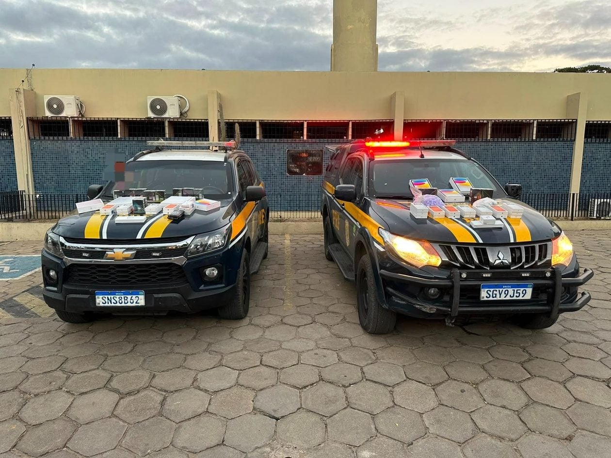 iPhones 17 Pro, iPads y AirPods Pro incautados por la PRF en Salgueiro-PE