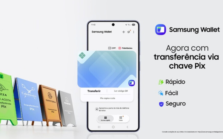 Samsung Wallet ahora permite transferencias mediante clave Pix en celulares Galaxy