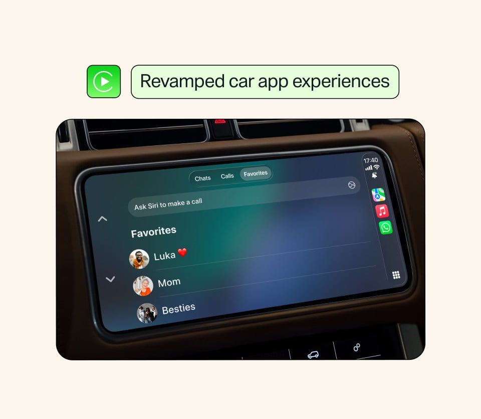 WhatsApp para CarPlay renovado